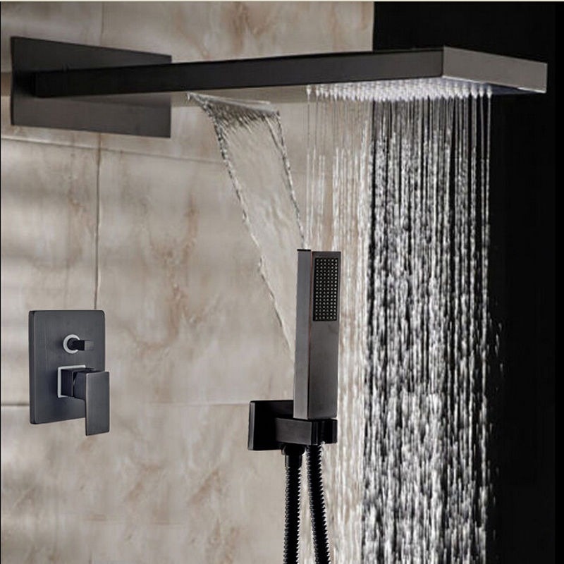 Rene Houtman Olie Bronzen Stortdouche - Met Handdouche