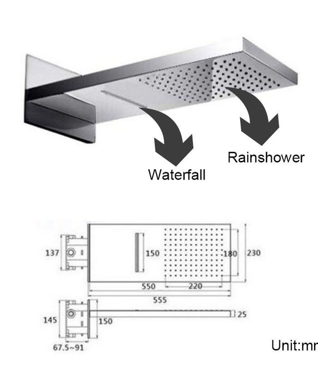 Rene Houtman Olie Bronzen Stortdouche - Met Handdouche