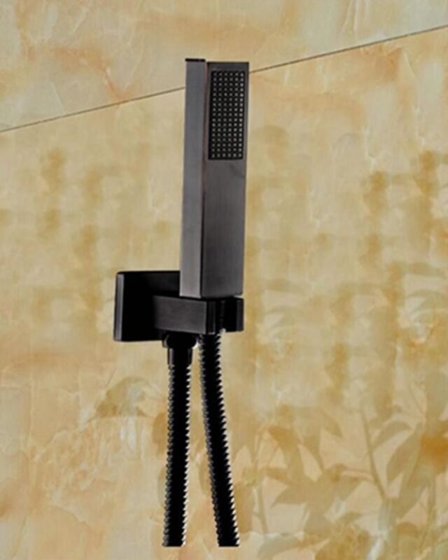 Rene Houtman Gewreven Olie Bronzen Stortdouche - Met Handdouche