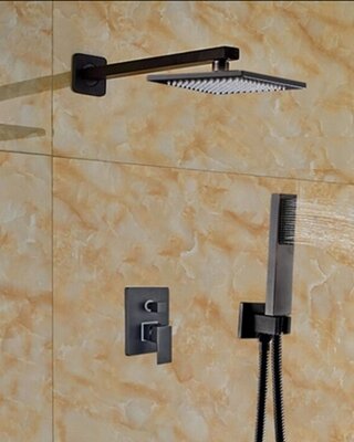 Rene Houtman Olie Brons Gewreven Stortdouche - Met Handdouche