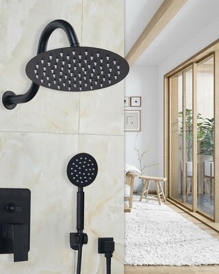 Rene Houtman Douche set met handdouche - Zwart