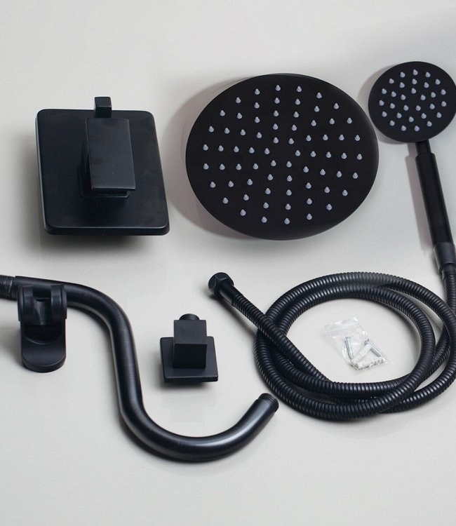 Rene Houtman douche set met handdouche - Zwart