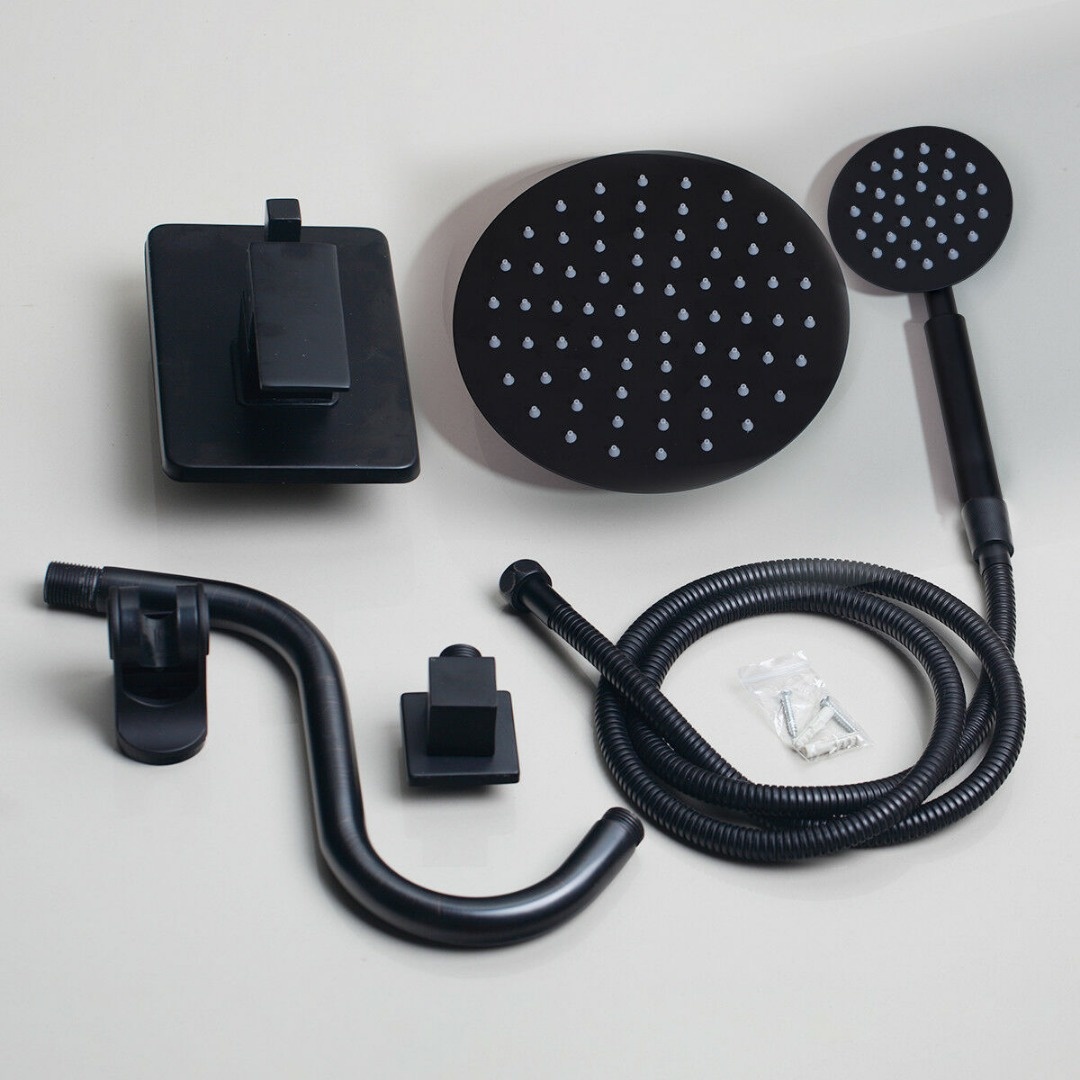 Rene Houtman douche set met handdouche - Zwart