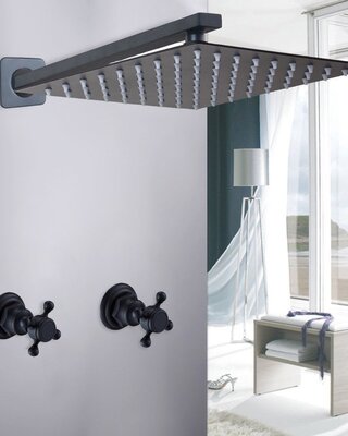 Rene Houtman Inbouw Douche - Mat Zwart