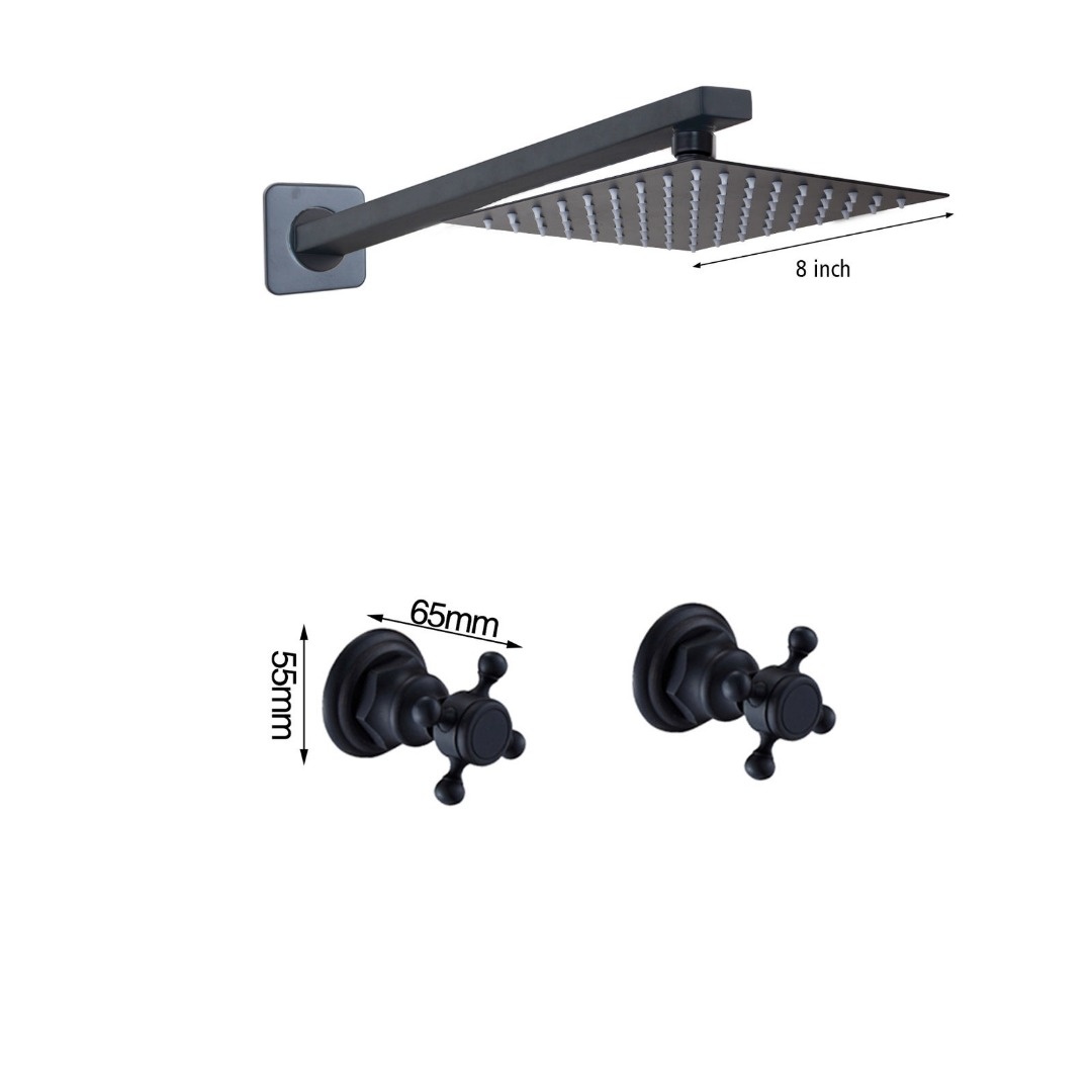 Rene Houtman Inbouw Douche - Mat Zwart