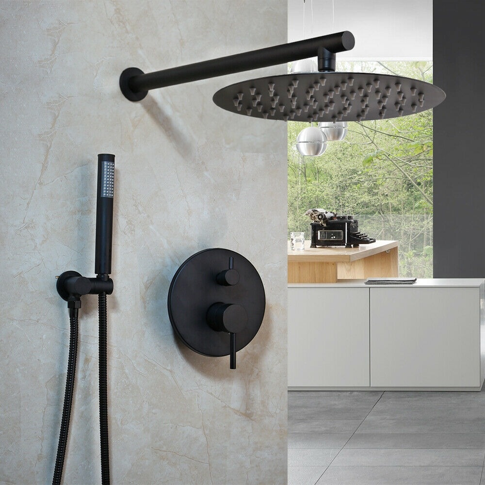 Rene Houtman Inbouwdouche met Handdouche - Mat Zwart