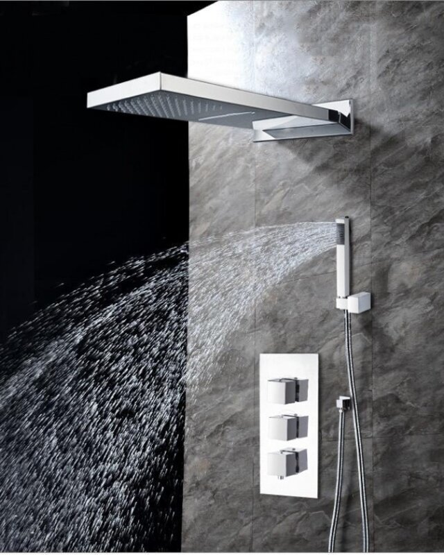 Rene Houtman Waterval Douche-set - Chroom