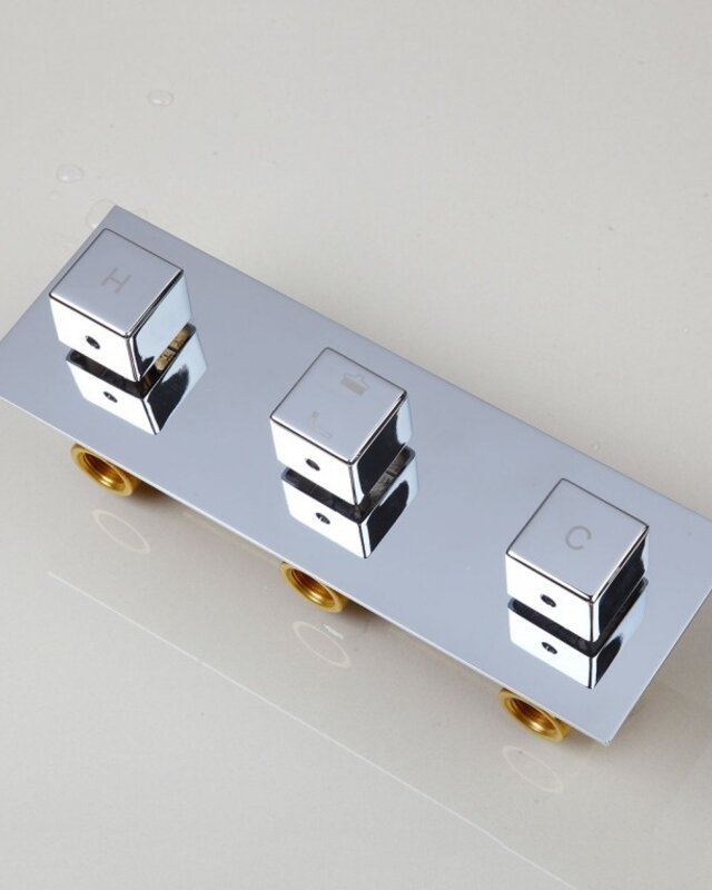 Rene Houtman Waterval Douche-set - Chroom