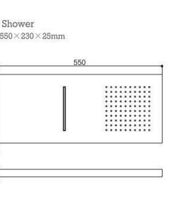 Rene Houtman Waterval Douche-set - Chroom
