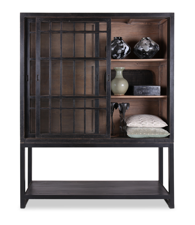 Rene Houtman Murano Vitrine - 170x48x220 cm - Zwart