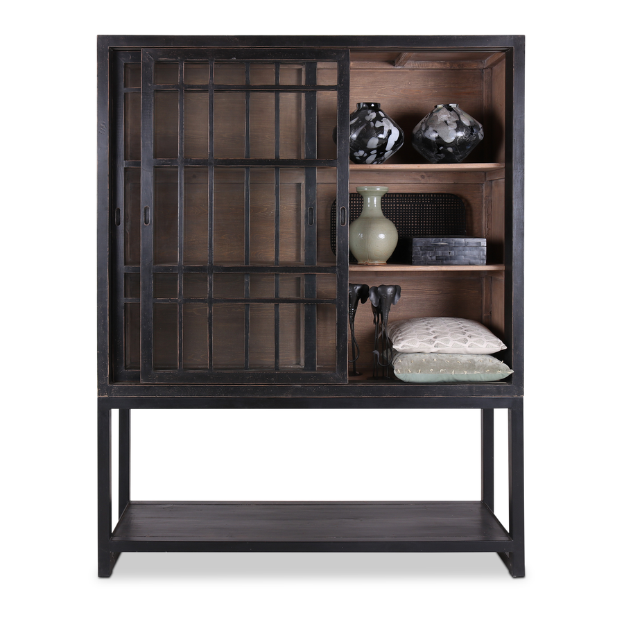 Rene Houtman Murano Vitrine - 170x48x220 cm - Zwart