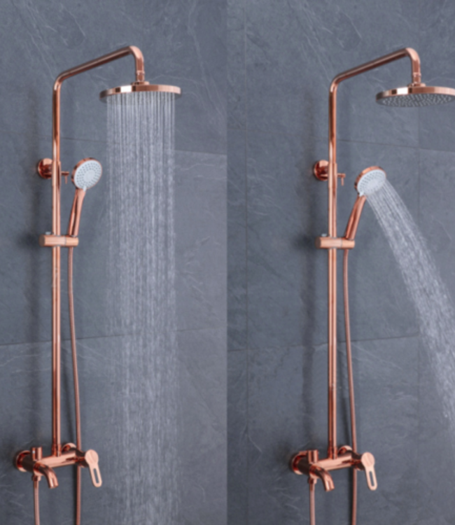 Rene Houtman Rose Gouden Opbouwdouche - Met Handdouche