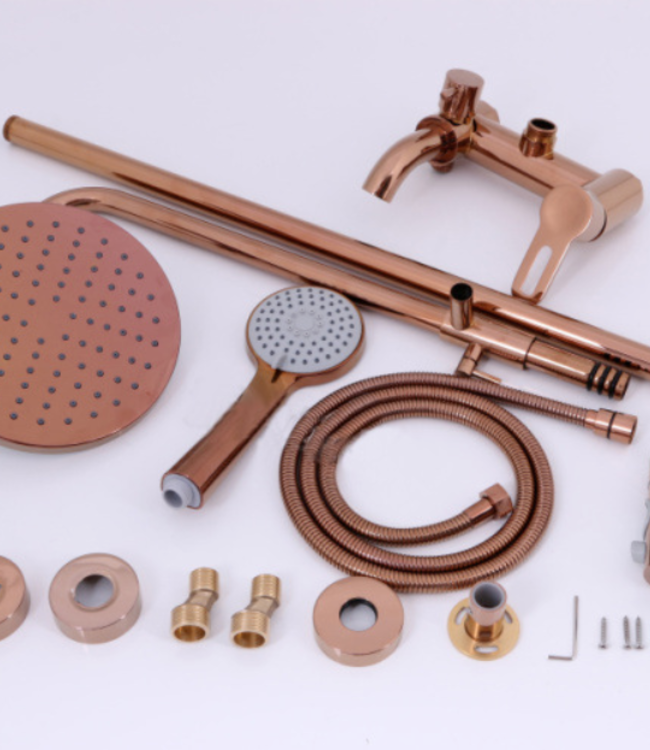 Rene Houtman Rose Gouden Opbouwdouche - Met Handdouche