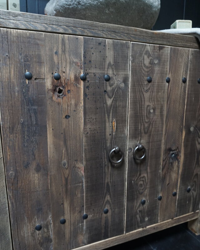 Rene Houtman Wastafelmeubel Teun 90x90x40 cm Naturel Hout
