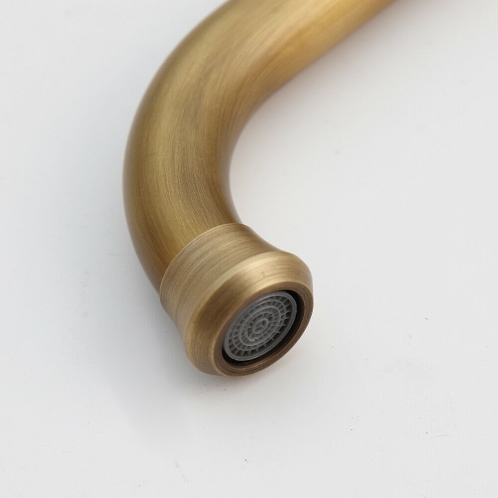 Rene Houtman Landelijke Wastafelkraan Brons - H34,5 cm