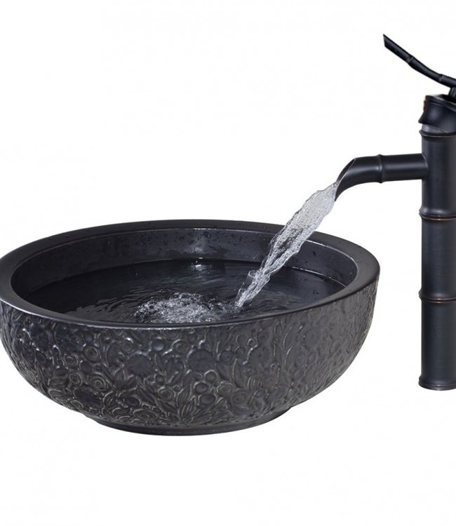 Rene Houtman Nostalgische Olie Bronzen Wastafelkraan En Waskom