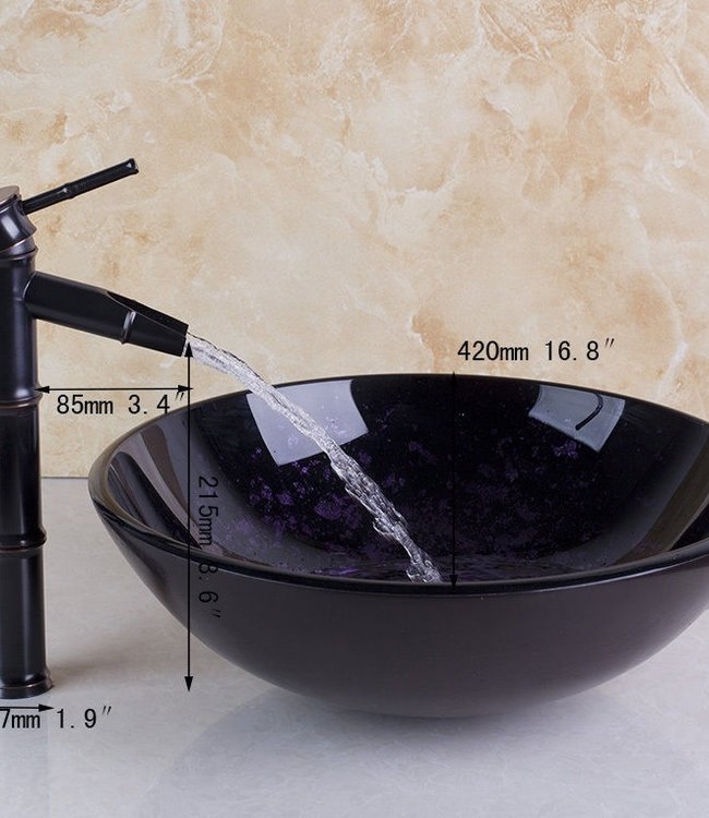 Rene Houtman Olie Bronzen Wastafelkraan Met Waskom