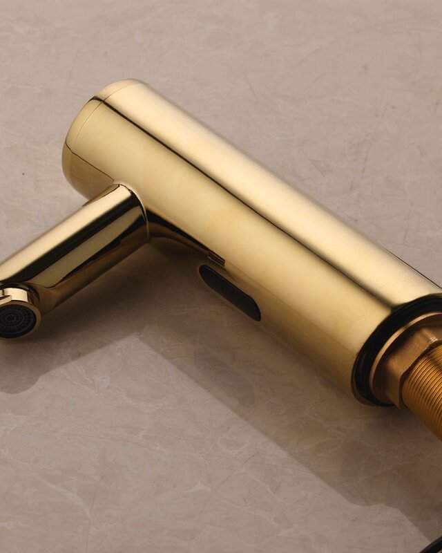 Rene Houtman Gouden Kraan Met Sensor - H17,5 cm