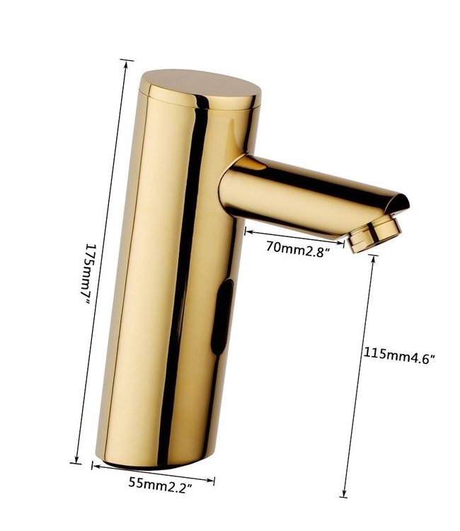 Rene Houtman Gouden Kraan Met Sensor - H17,5 cm