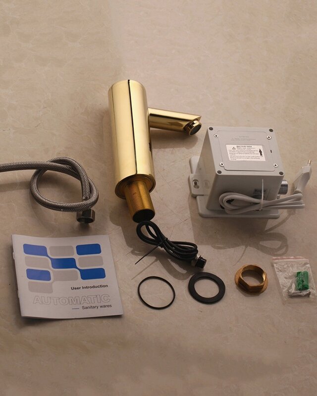 Rene Houtman Gouden Kraan Met Sensor - H17,5 cm