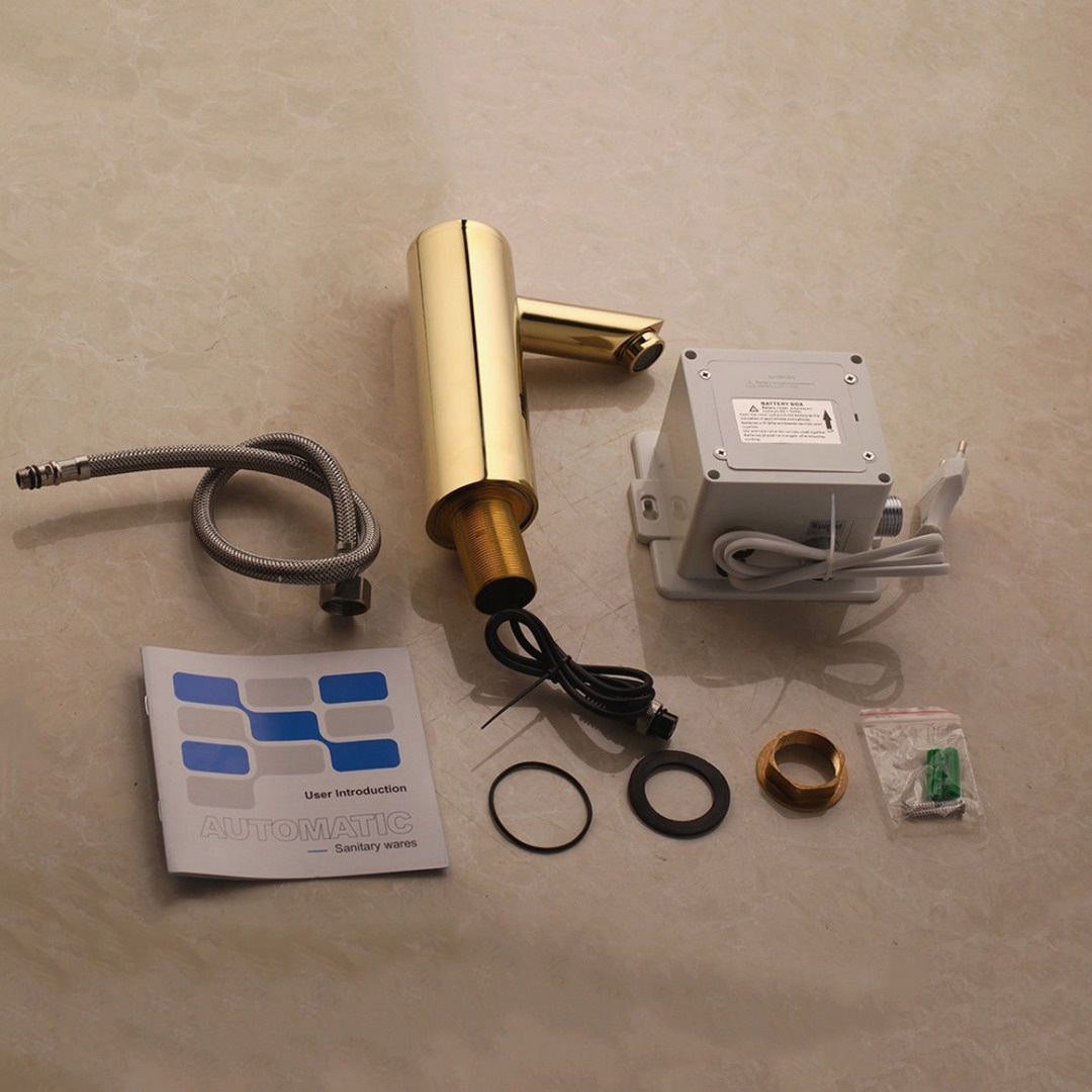 Rene Houtman Gouden Kraan Met Sensor - H17,5 cm