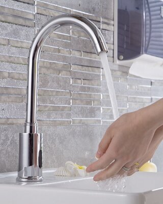 Rene Houtman Chromen Sensor Kraan - H32,5 cm