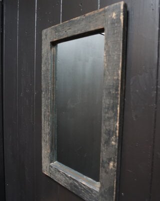 Rene Houtman Spiegel Hout Old Black L75 x B40 x D3 cm
