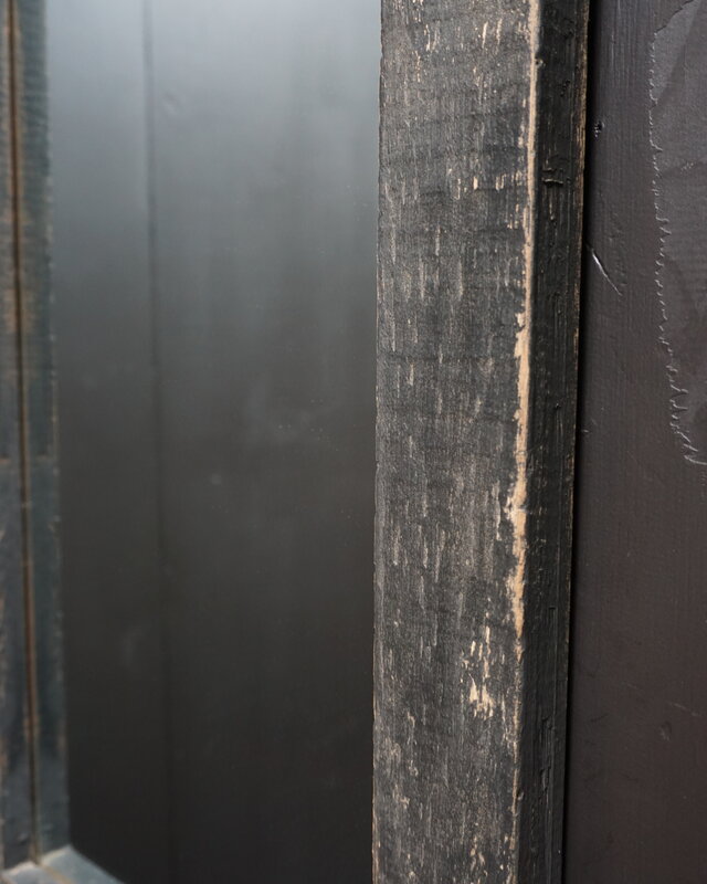 Rene Houtman Spiegel Hout Old Black L75 x B40 x D3 cm