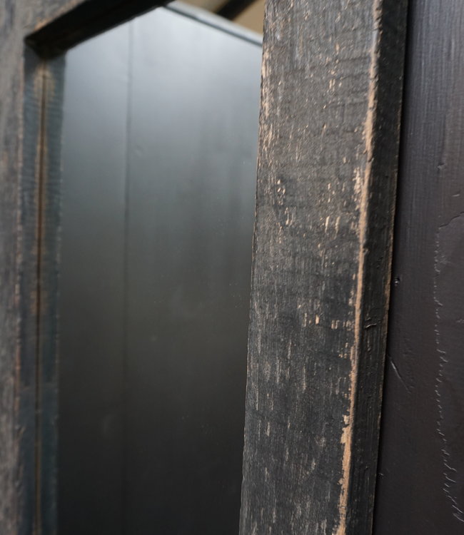 Rene Houtman Spiegel Hout Old Black L75 x B40 x D3 cm