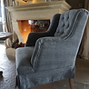Rene Houtman Fauteuil Mona Gecapitonneerd Met Rok Rene Houtman Fauteuil Mona Gecapitonneerd Met Rok