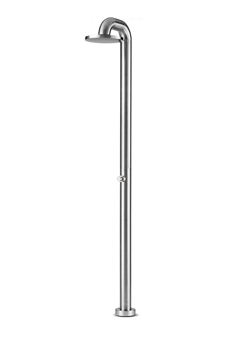 JEE-O Fatline Vrijstaande Douche Push | Met Eco Drukknop | H229,8 cm