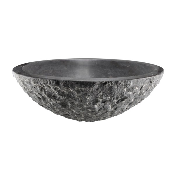 Rene Houtman Hardstenen Opzet Waskom Rond gekapt - B42 cm