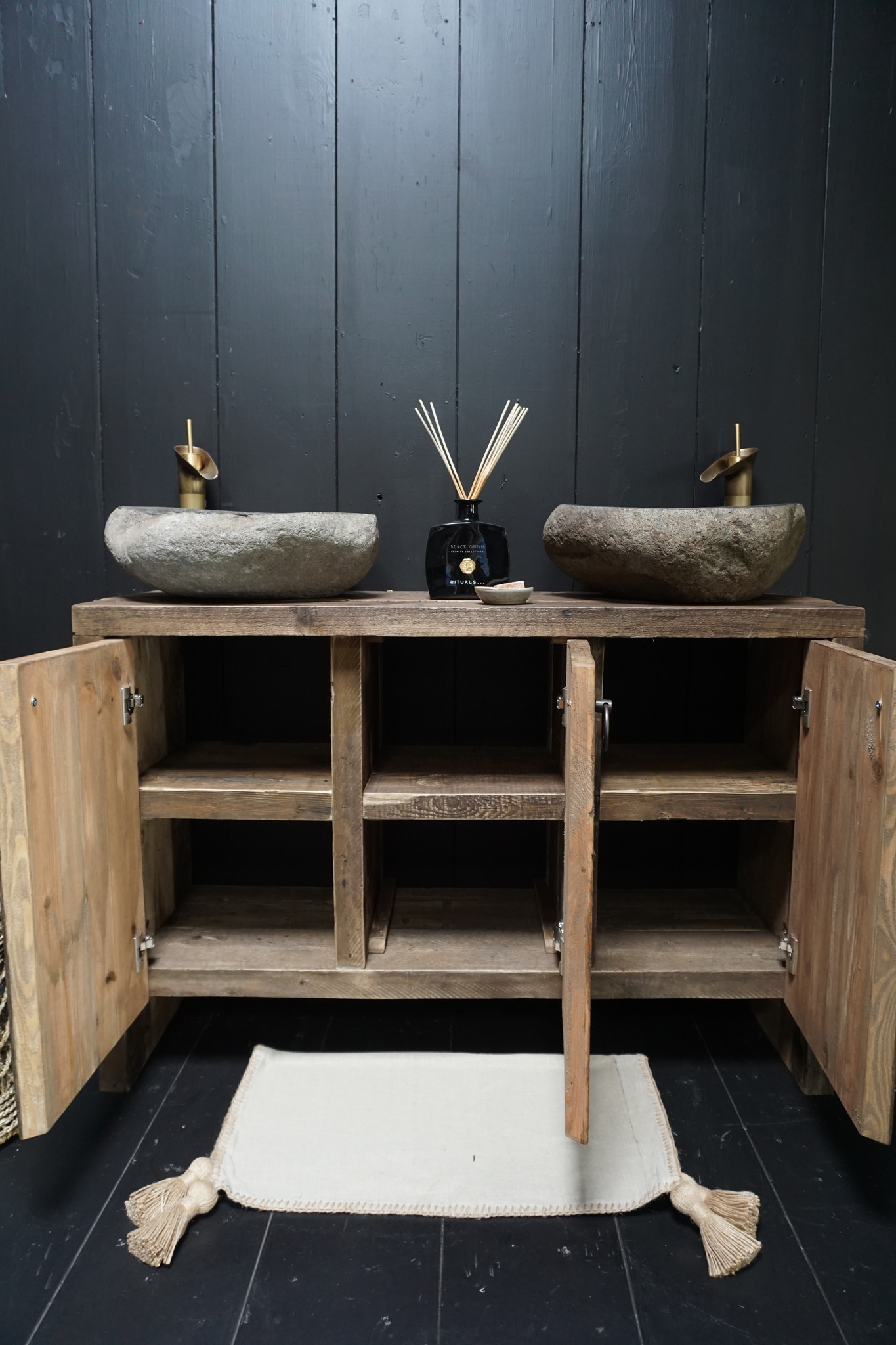 Rene Houtman Badkamermeubel Bert Oud Hout Wagonplanken – Kies Afmeting