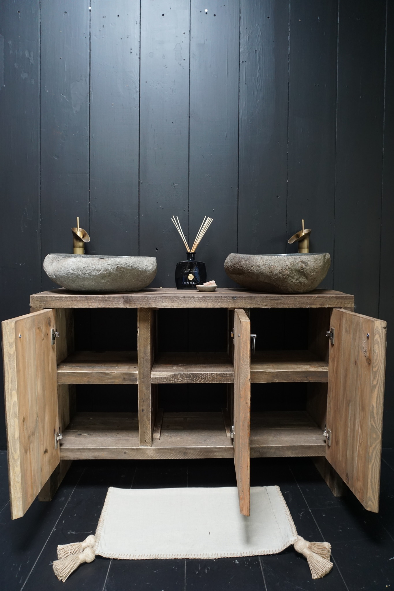 Rene Houtman Badkamermeubel Bert Oud Hout Wagonplanken – Kies Afmeting