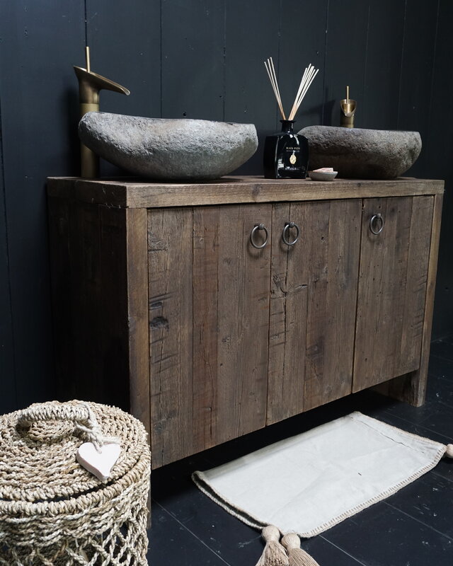 Rene Houtman Badkamermeubel Bert Oud Hout Wagonplanken – Kies Afmeting