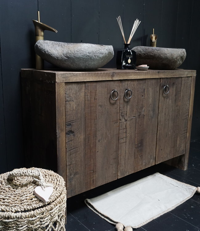 Rene Houtman Badkamermeubel Bert Oud Hout Wagonplanken – Kies Afmeting