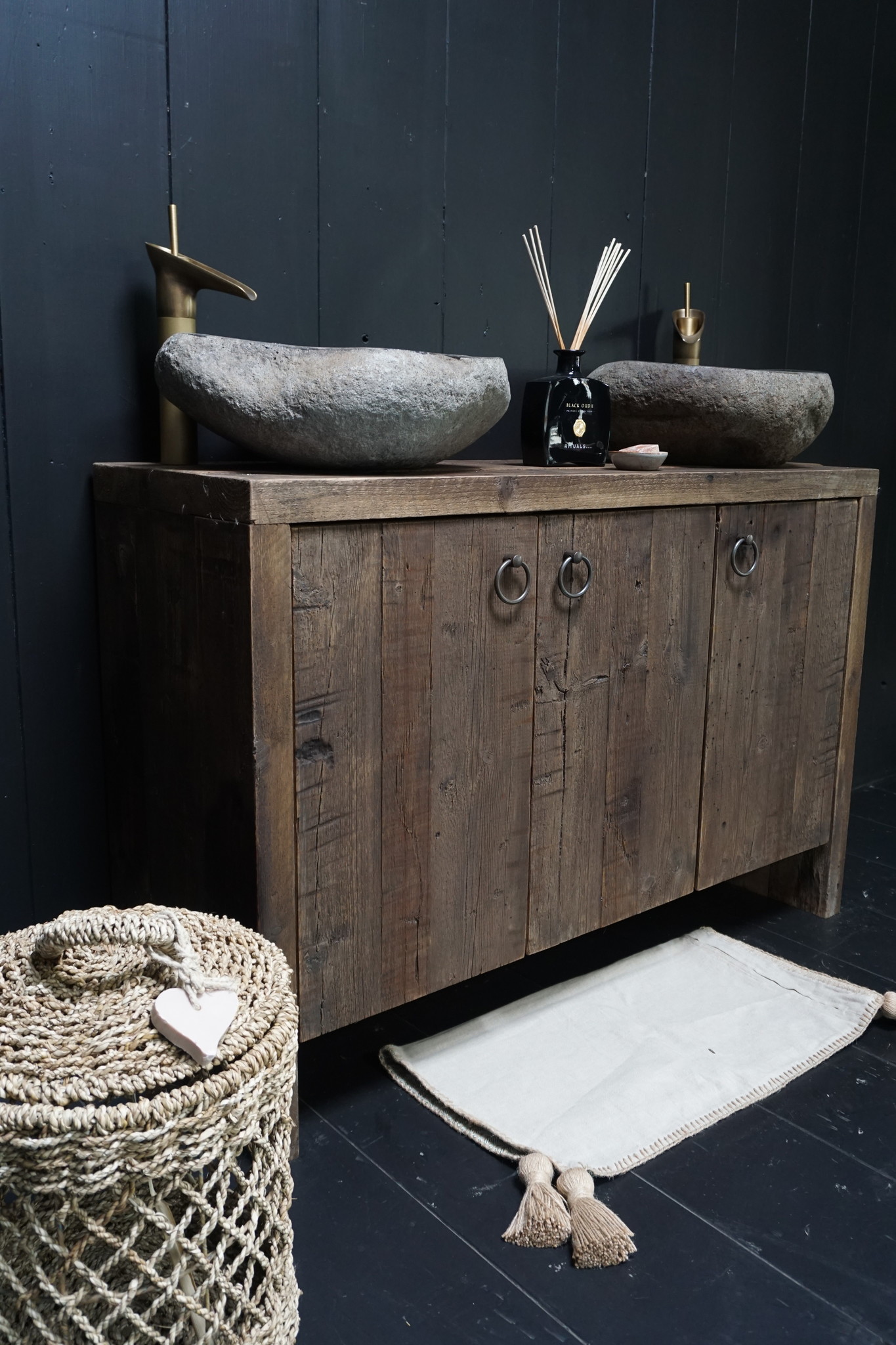 Rene Houtman Badkamermeubel Bert Oud Hout Wagonplanken – Kies Afmeting