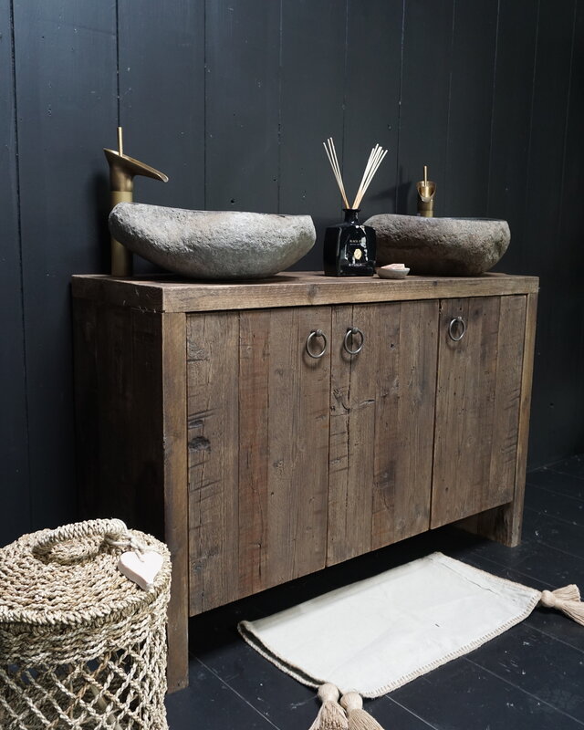 Rene Houtman Badkamermeubel Bert Oud Hout Wagonplanken – Kies Afmeting