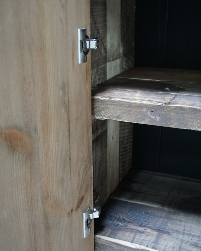 Rene Houtman Badkamermeubel Henri Oud Hout 2-deurs 1lade - L80xH90