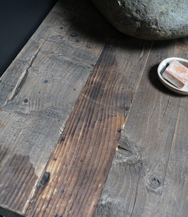 Rene Houtman Badkamermeubel Henri Oud Hout 2-deurs 1lade - L80xH90