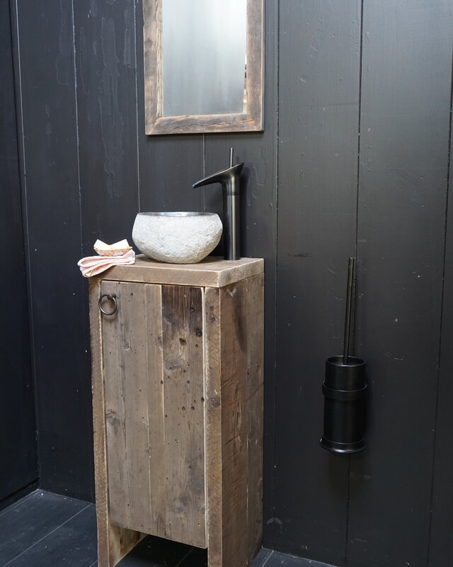 Rene Houtman Toiletmeubel Jur Oude Wagondelen H90xB40 cm