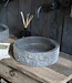 Rene Houtman Hardstenen Waskom Rond Steen gekapt - L40 cm