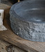 Rene Houtman Hardstenen Waskom Rond Steen gekapt - L40 cm
