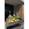 Houten Tray Op Voet L50 x B50 x H24 cm