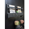 Wandrek/Bordenrek Zwart Met Lades 77x54 cm