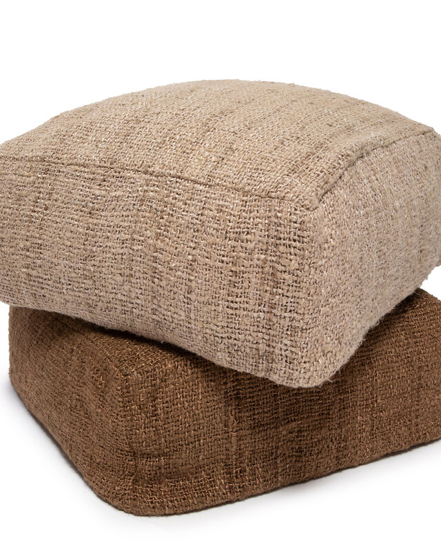 Bazar Bizar The Oh My Gee Pouffe - Bruin - L60 x H25 cm