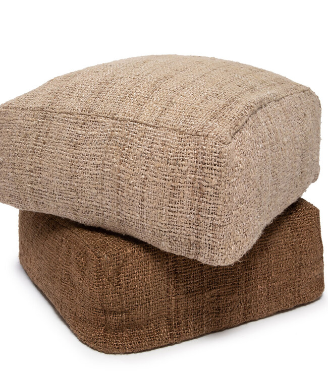 Bazar Bizar The Oh My Gee Pouffe - Bruin - L60 x H25 cm