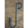 Glashaak/kaarshouder Mat Zwart 30 cm