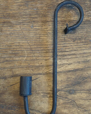 Rene Houtman Glashaak/kaarshouder Mat Zwart 30 cm