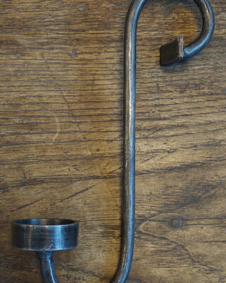 Rene Houtman Glashaak/waxinelichthouder Antraciet 29 cm